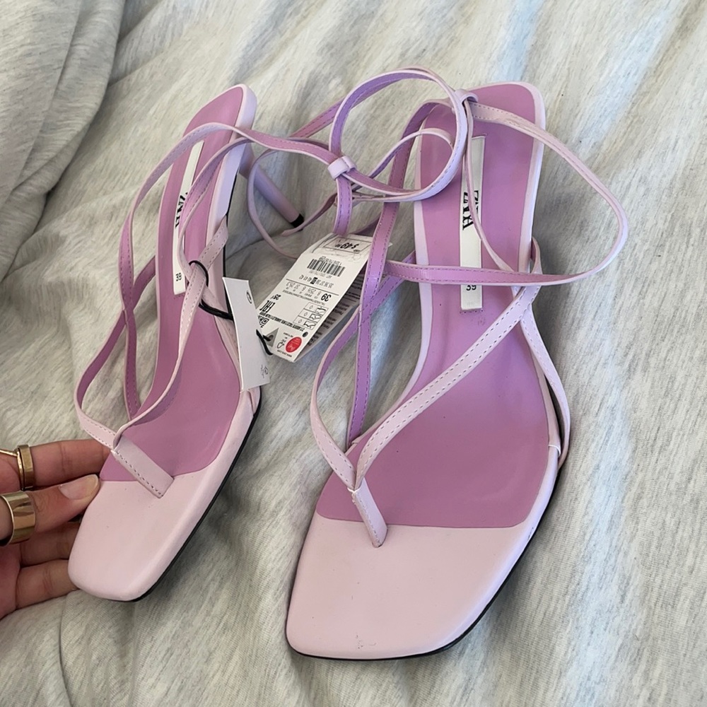 Brand new Zara kitten heel sandals